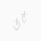 cross | クロス | Pierced earrings | Sterling Silver |  Large