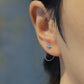 cross | クロス | Pierced earrings | Sterling Silver | Small